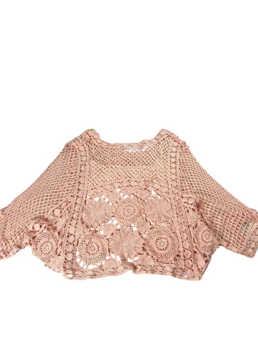 Sundance Crochet Lace Pullover Oversized Top Size XL - Picture 4 of 16
